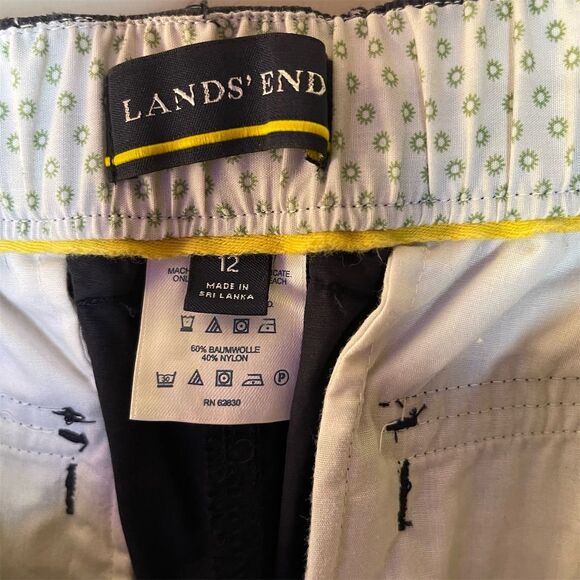 Lands' End Women's Convertible Hiking Pants Navy Blue Size 12 Casual - Picture 6 of 7